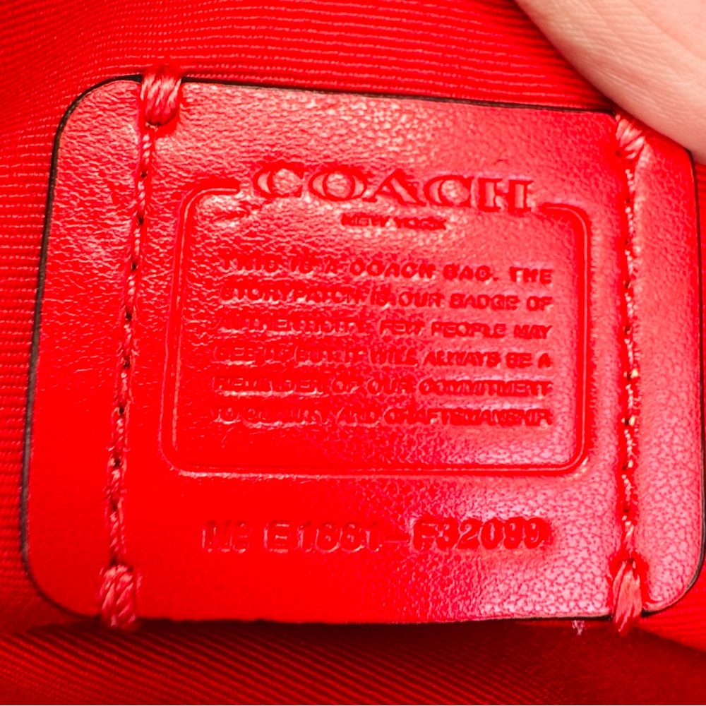 Coach red Bleeker crossbody or shoulder purse! EUC - Picture 6 of 7